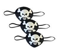 Liontouch - Captain Red Stripe Eye Patch For Kids - 3-Pack | Age 3+ Years