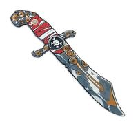 Liontouch Pirate Knife - Captain Red Stripe | Pretend Play Foam Toy For Children And Toddlers with Skull Motive | Ideal Accessory For Dress Up & Costumes for Sailing the Caribbeans