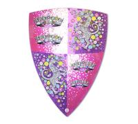 Liontouch - Crystal Princess Shield For Girls - Age 3-8 Years | Foam Toy For Kid’s Pretend Play With Medieval Pink & Silver Lioness Theme | Safe Battle Accessory For Dress Up & Royal Costumes
