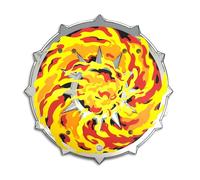 Liontouch - Fantasy Fire Flame Shield - For Kids Aged 3-8 Years | Medieval Pretend Play Toy in Foam For Children With Roaring Fire Theme | Safe Battle Accessory For Dress Up, Cosplay & Costumes