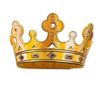 Liontouch - Gold King Crown For Kids - Age 3+ Years | Adjustable Size