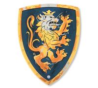 Liontouch - Noble Knight Shield Age 3+, Blue/Medium - -8 | 39 x 30 | Medieval Pretend Play Foam Toy For Children With Golden Lion Theme | Safe Battle Accessory For Dress Up & Costumes For Boys