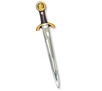 Liontouch - Noble Knight Sword, Red/Large - Age 3-8 Years | Medieval Pretend Play Foam Toy For Children With Golden Lion Theme | Safe Weapon & Battle Accessory For Boys’ Dress Up & Costumes