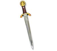 Liontouch - Noble Knight Sword, Red/Medium - Age 3-8 Years | Medieval Pretend Play Foam Toy For Children With Golden Lion Theme | Safe Weapon & Battle Accessory For Boys’ Dress Up & Costumes