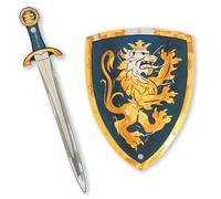 Liontouch - Noble Knight Toy Sword & Shield For Boys, Blue - Age 3+ | Medieval Set in Durable & Safe Foam | Weapons & Battle Accessories For Pretend Play, Dress Up & Knight Costumes