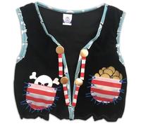 Liontouch - Pirate Vest for Kids - One Size, Age 3-8 Years | Captain Costume Piece for Boys | Pirate Dress-Up, Pretend Play, Role Play, Treasure Hunts & Imaginative Seafaring Adventures