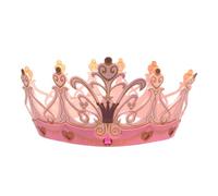 Liontouch - Queen Rosa Crown For Girls | Age 3-8 Years - Size Adjustable | Pretend Play Accessory in Pink For Dress Up, Royal Costumes & Fancy Dresses For Kids | Made Of Durable Foam