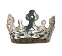 Liontouch - Silver Crown for Kids & Toddlers | Adjustable Size with Velcro - Age 3+ | Royal Dress-Up Accessory for Costumes & Pretend Play | Safe & Durable Soft Foam