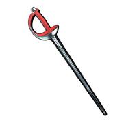 Liontouch - Sports Fencing Sabre, Red | For Boys & Girls Aged 3+ Years | Foam Toy For Kids In Realistic Design | Safe And Playful Introduction & Practice Weapon For Young Fencers & Children