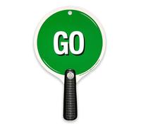 Liontouch - Stop and Go Sign | Double Sided Stop Sign for Kids with Handle | Traffic Signs for Kids Age 1+ | 8.9 in Foam Paddle for Classroom, Crossing Guard & Red Light Green Light Games