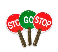 Liontouch - Stop & Go Signs, 3-Pack For Kids Age 3+ | Red & Green, 11.8 in