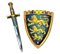 Liontouch - Triple Lion King Foam Sword & Shield Set For Kids - Age 3-6 | Regal Design Inspired By Medieval Kings | Complete Toy Battle Set For Safe Role Play & Kingdom Adventures For Boys