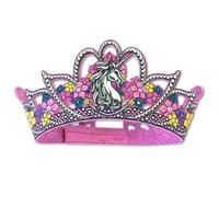 Liontouch - Unicorn Princess Crown For Girls - Age 3-6 Years | Adjustable | Pink Princess Toy Crown With Floral Details & Adjustable Fit | Fairy Tale Adventures & Royal Costume Fun