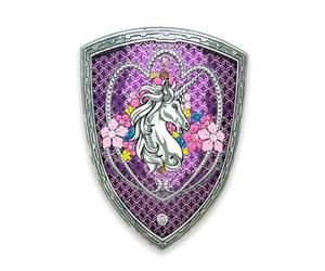 Liontouch - Unicorn Princess Shield For Girls - 3-6 years | Medieval Style Toy Shield For Pretend Play For Toddlers With Flowers | Safe & Durable Foam Accessory For Royal Dress Up, Cosplay & Costumes