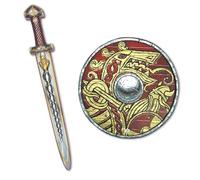 Liontouch - Viking Foam Sword & Shield Set For Kids - Age 3-8 Years | Inspired By Norse Warrior Harald | Complete Foam Toy Weapon Set For Safe Battle Play, Viking Costumes & Berserker Adventures