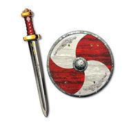 Liontouch - Viking Set - Sword & Shield | For Boys Aged 3+ Years | Workshop Master Sven's Authentic Warrior Toys For Pretend Play | Weapon Accessories In Foam For Roleplay & Berserker Costumes