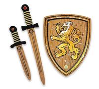 Liontouch - WoodyLion Foam Sword, Shield & Dagger Set - Age 3-8 Years