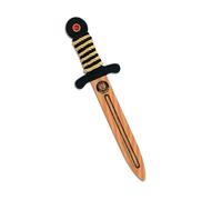 Liontouch - WoodyLion Toy Sword, Gold/Black - Small Size, Age 3-6 | Woodlike Foam Dagger with Gemstone For Toddler Boys & Girls | Safe Weapon Accessory For Pretend Play, Dress Up & Costumes