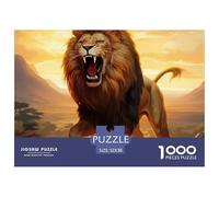 LionUltimate Challenge Jigsaw Puzzles for Adults Fierce Lion Conquer The 1000-Piece (Advanced) Impossible, Hard, And Difficult Challenging Puzzle Educational Games - This Is The Pinnacle Gift Jigsaw P