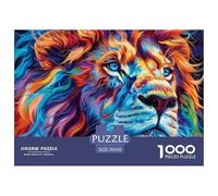 LionUltimate Challenge Jigsaw Puzzles for Adults Fierce Lion Conquer The 1000-Piece (Advanced) Impossible, Hard, And Difficult Challenging Puzzle Educational Games - This Is The Pinnacle Gift Jigsaw P