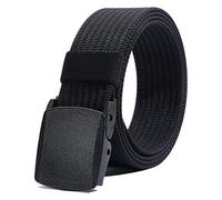 LionVII Men Nylon Belt Tactical Military with Plastic Buckle, Adjustable Trim to Fit 28-49" Waist