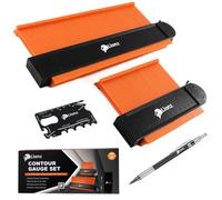 Lionz Contour Gauge Profile Tool with Lock- 2 Wide Pieces - 10" and 5" Super Gauge Shape and Outline Tool for Copying Angles and Odd Shapes. Gifts for Men, Handyman, DIY, Woodwork, andConstruction.