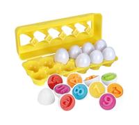 LIOOBO 1 Box Learning Egg Educational Cognitive Math Game for Smooth Safe Number Sorter for Preschoolers Developing Memory Concentration Observation Skills Interactive Early Learning