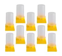 LIOOBO 10PCS Bee Feeders for Beehive Entrance Defensive Water Dispenser for Healthy Colony Maintenance Beekeeping Tool Compatible with Indoor Greenhouse and Garden Use