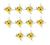 LIOOBO 10pcs Bee Hairpin French Barrette Bee Barrettes for Women Hair Accessories Girl Hairpins Yellow Fabric