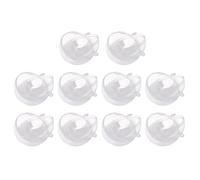 LIOOBO 10pcs Clear Fillable Baubles 8cm Clear Baubles for Crafting 8cm Fillable