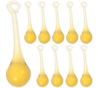 LIOOBO 10pcs Light Hanging Decorations Crystal Pendant for Lights Golden Crystal Glass Super Sparkle Never Fade Chic Beautiful Look Daily Decoration