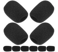LIOOBO 10Pcs Microphone Covers Sponge Windscreens 55X38X16Mm Standard Handheld Mic Covers for Stage Microphone Accessories and Lavalier Mic Protection
