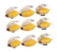 LIOOBO 10pcs Water Playing Shell Shaped Spray for Adults Easy Press Action Water Squirter for Outdoor Activities Parties Bath Fun