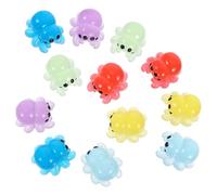 LIOOBO 12Pcs Glow in the Dark Mini Resin Spider Figurines for Halloween Decorations, Micro Landscape Accessories, Dollhouse Decor, Luminous Small Spider for Home and Garden