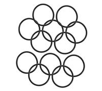 LIOOBO 12pcs Microphone Shock Mount Elastic Bands Noise Isolation Rubber Rings for Condenser Mics Multimodel Compatible Non-slip Wear-resistant For Studios and Interviews