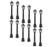 LIOOBO 12pcs Mini Street Light Models Micro Landscape Lamps for DIY Railway Model Train Scenery Home Desktop Decor Portable