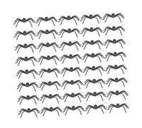 LIOOBO 150pcs Mini Plastic Spiders Halloween Prank Props Realistic Soft Plastic Fake Spider for Haunted House Spooky Party Decorations Reusable and Flexible