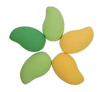 LIOOBO 15pcs Stylish Face Sponges Portable Cosmetic Props Mango Shape Powder Applicators for Makeup Application for Applying Powder Foundation Sunscreen