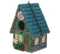 LIOOBO 1pc Adorable Hanging Bird Nest Ornament Rustic Bird Shelter for Gardens Porches Balconies Easy to Install Breathable Material for Winter Comfort Random Hook Style