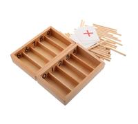 LIOOBO 1set Montessori Math Tools for Boys and Girls Spindle Box and Flash Cards for Enhanced Learning and Logical Thinking for Home Engagement and Skill Development