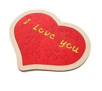 LIOOBO 1Set Wooden Heart Puzzle Romantic Decoration for Valentine's Day Weddings and Anniversaries Exquisitely Designed Jigsaw for Creative Fun and Imagination Compact and Easy