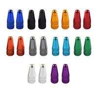 LIOOBO 20Pcs Cycling Presta Valve Cap Aluminum Alloy Bike Tire Valve Caps Covers