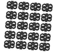 LIOOBO 20Pcs Elastic Shoelace Buckles for Easy Locking Durable Plastic Loose Shoe Strap Clips for Sneakers Boots and Outdoor Activities