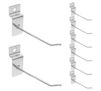 LIOOBO 20Pcs Hooks Panel Display Gridwall Slatwall Hooks for Retail Store Garage Home