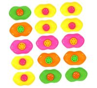 LIOOBO 20Pcs Lip Shaped Whistles Assorted Color Plastic Noisemakers for Fun Party Favors Educational Playthings for Birthday Celebrations and Games