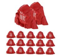 LIOOBO 20PCS Realistic Plastic Rocks for Miniature Landscapes Garden Decor and Fish Tank Decoration Faux Stone Models for Diorama and Sand Table Scenery