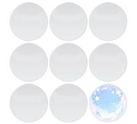 LIOOBO 20pcs Round Badge Covers 63mm Coin Protective Sleeves with Storage Display Case for 58mm Badges and Medals Collection