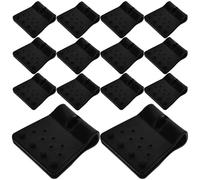 LIOOBO 20pcs Shade Cloth Clips Sunshade Clamp for Shelters and Building Greenhouses, Black Abs Plastic, Sturdy Non-Slip Design, Reusable Sunshade Net Fixing Clips, Holding Fabric Tightly