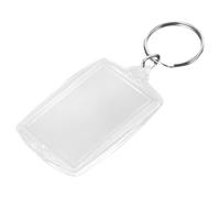 LIOOBO 24pcs Acrylic Photo Frame Key Chains, Creative and Stylish Key Holders in Assorted Colours, Practical for Everyday Use and Present for Friends and Family