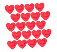 LIOOBO 25Pcs Heart Shaped Adhesive Bandages for Wounded Care Flexible Charming Design for Outdoor Emergencies for Sensitive Skin and Quick Healing